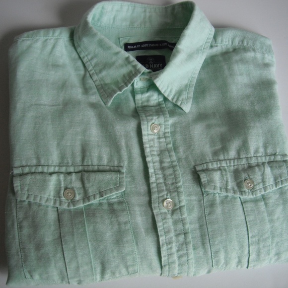 Old Navy Soft Jade Long Sleeve Shirt - Picture 4 of 6